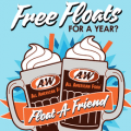 a and w float a friend
