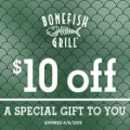 bonefish grill 10 off