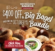 brueggers bagels 4 off big bagel bundle
