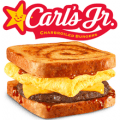 carls jr cinnamon swirl french toast breakfast sandwich