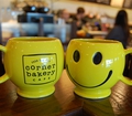 corner bakery cafe smiley mug