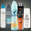 dove and degree dry spray