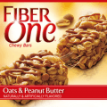 fiber one chewy bars oats and peanut butter