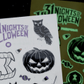 glow in the dark halloween stickers