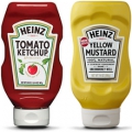 heinz ketchup and mustard