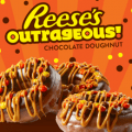 krispy kreme reeses outrageous chocolate doughnut