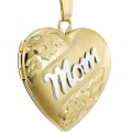 mom heart locket necklace