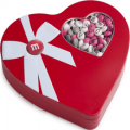 my m and m chocolate heart tin