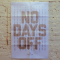 no days off wall calendar