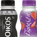 oikos and dannon light and fit smoothies