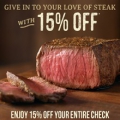 outback steakhouse 15 off