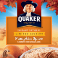 quaker instant oatmeal pumpkin spice