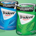 trident unwrapped gum bottles
