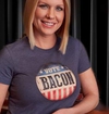 vote bacon tshirt