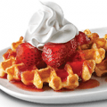 white castle strawberries and cream waffles